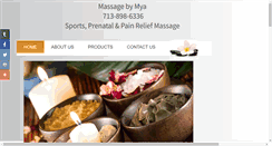 Desktop Screenshot of massagebymya.com