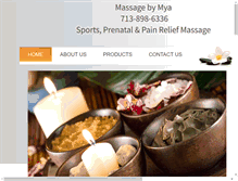 Tablet Screenshot of massagebymya.com